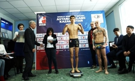 Фоторепортаж с церемонии взвешивания матча WSB «Astana Arlans» — «Rafako Hussars Poland»