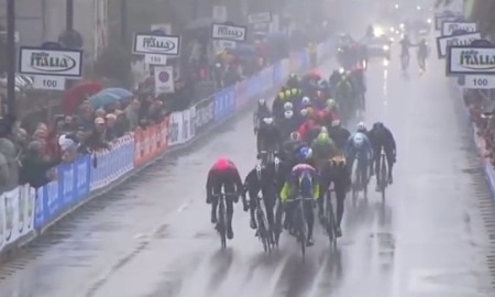 Видео финиша шестого этапа веломногодневки «Тиррено-Адриатико» с участием гонщиков «Астаны»