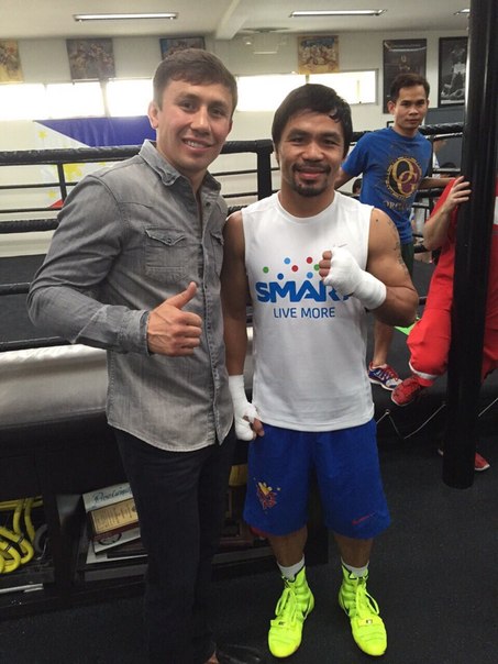 Геннадий Головкин пожелал удачи Мэнни Пакьяо в бою с Флойдом Мейвезером