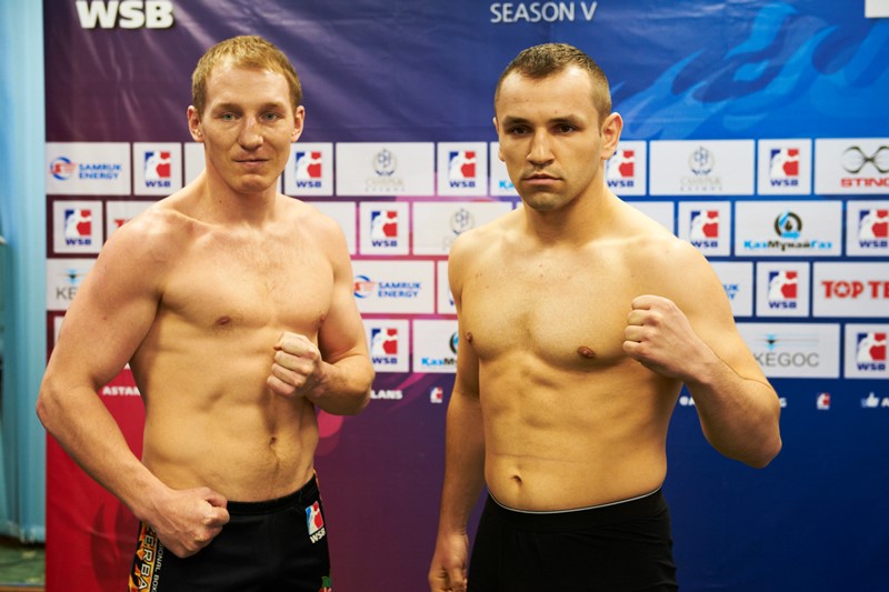 Боксеры «Astana Arlans» и «Baku Fires» прошли взвешивание в Шымкенте