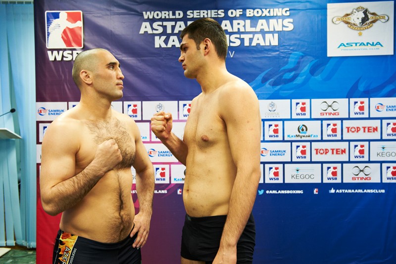 Боксеры «Astana Arlans» и «Baku Fires» прошли взвешивание в Шымкенте