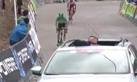 Видео финиша четвертого этапа «Вуэльты Каталонии» с участием гонщиков «Астаны»