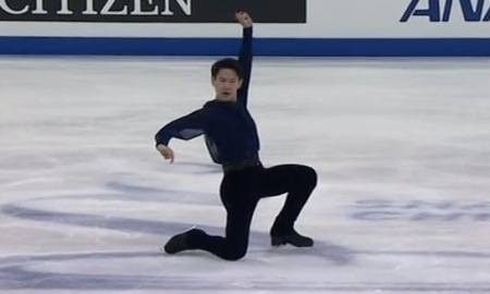 Видео выступления Дениса Тена в произвольной программе на чемпионате мира