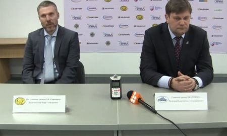 Видео послематчевой пресс-конференции игры плей-офф ВХЛ «Сарыарка» — «Торос» 1:2