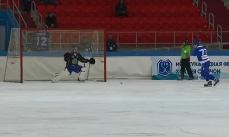 Видео матча чемпионата мира по бенди Казахстан — Финляндия 3:3