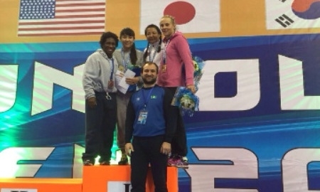 Две казахстанки победили в международном турнире «Mongolian Open-2015» по вольной борьбе