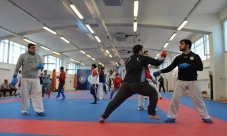Казахстанские каратисты тренируются в Азербайджане