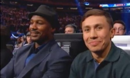 Геннадий Головкин посетил бой Кличко — Дженнингс