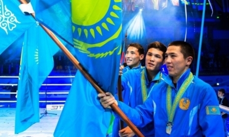 Казахстанские боксеры поздравили Нурсултана Назарбаева с победой на президентских выборах