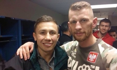 Геннадий Головкин посетил бой Чавес — Фонфара