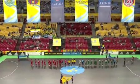 Видеообзор матча Финала четырех Кубка УЕФА «Дина» — «Кайрат» 3:3, доп.вр. 4:7