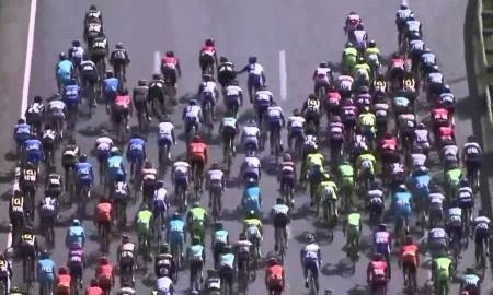 Видео финиша второго этапа велогонки «Тур Турции» с участием гонщиков «Астаны»