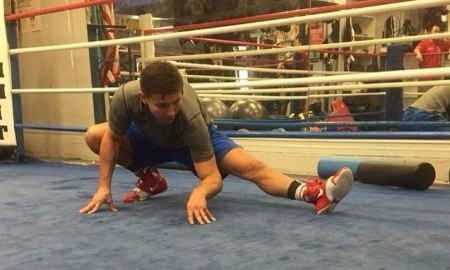 Фото с открытой тренировки Геннадия Головкина в Big Bear