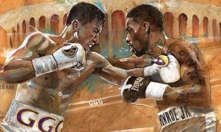 Американский художник нарисовал картину к бою Головкин — Монро