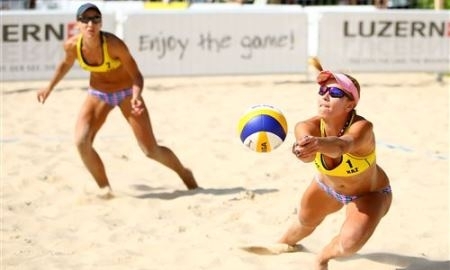 Казахстанские «пляжницы» завершили выступление на «Люцерн Оупен»