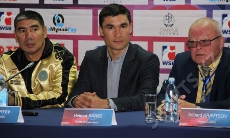 Фоторепортаж с церемонии взвешивания матчевой встречи WSB «Astana Arlans» — «Russian Boxing Team»