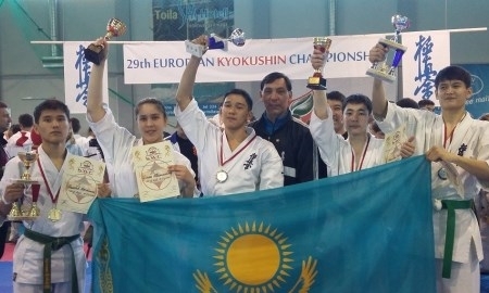Мангистауские спортсмены завоевали пять медалей на чемпионате Европы по кекушинкай карате в Эстонии