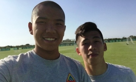 Кайратовцы провели первую тренировку в «Спортинге»