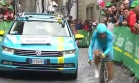 Видео финиша шестого этапа велогонки «Тур Романдии» с участием гонщиков «Астаны»
