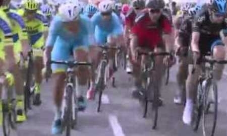 Видео финиша третьего этапа велогонки «Джиро д’Италия» с участием гонщиков «Астаны»