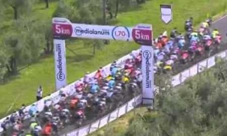 Видео финиша шестого этапа велогонки «Джиро д’Италия» с участием гонщиков «Астаны»