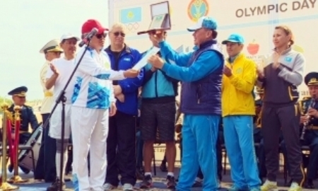 В Астане присоединились к празднованию Олимпийского дня