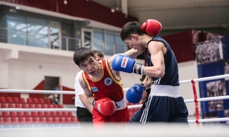Фоторепортаж с полуфинальных боев чемпионата Казахстана