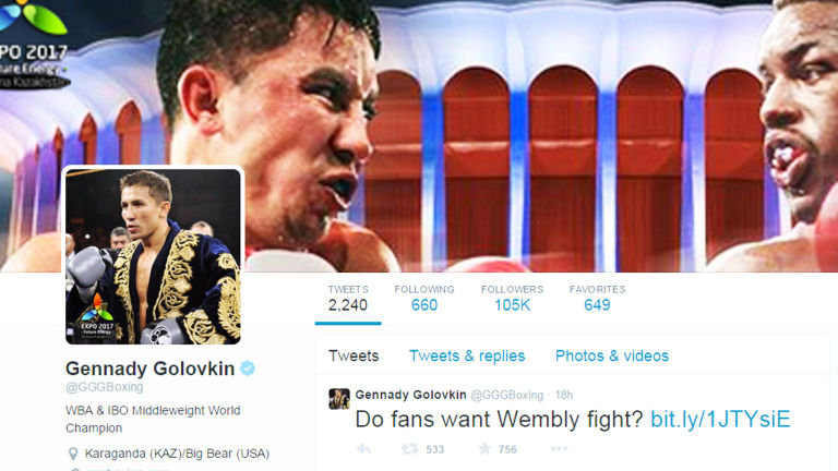 Головкин интересуется мнением фанатов насчет боя с Фрочем на «Уэмбли»