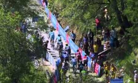 Видео финиша 18-го этапа велогонки «Джиро д’Италия» с участием гонщиков «Астаны»