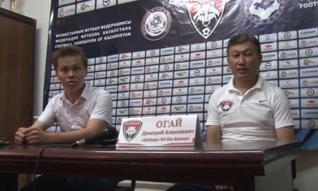 Видео послематчевой пресс-конференции Дмитрий Огая игры Премьер-Лиги «Кайсар» — «Шахтер» 2:0