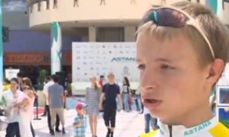 Триумфаторы «Джиро д’Италия» встретились с болельщиками в Астане