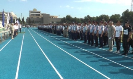 В Алматы состоялась полицейская эстафета
