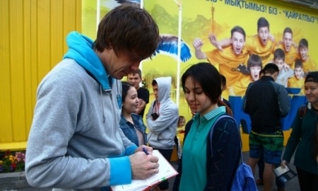 Фоторепортаж с открытой тренировки ФК «Кайрат»