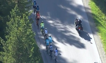 Видео финиша пятого этапа «Тура Швейцарии» с участием гонщиков «Астаны»