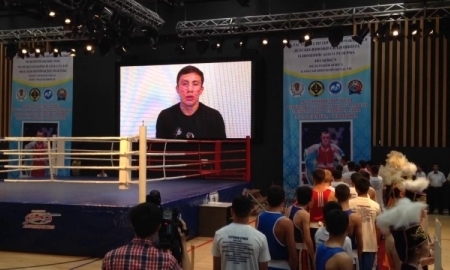 Видеообращение Геннадия Головкина к участникам первого республиканского турнира памяти Ермека Серикова в Караганде