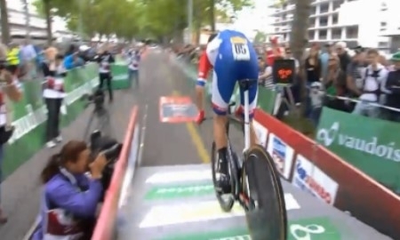 Видео финиша девятого этапа «Тура Швейцарии» с участием гонщиков «Астаны»