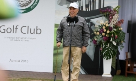 Нурсултан Назарбаев посетил открытый турнир по гольфу на Кубок Астаны