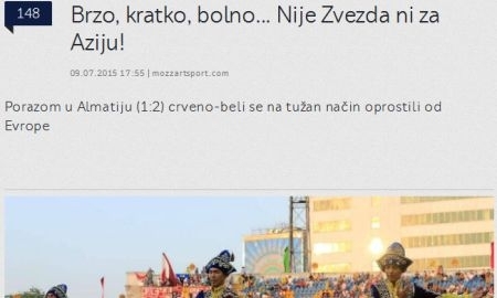 «Быстро, кратко, болезненно». Обзор сербских СМИ и мнений болельщиков после матча «Кайрат» — «Црвена Звезда»