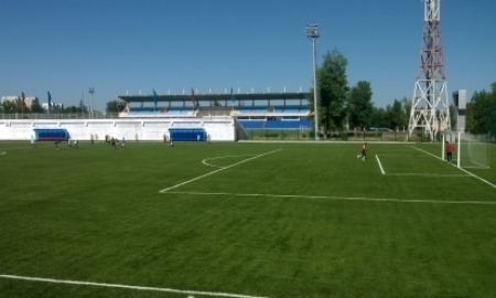 В Талдыкоргане прошли первые тренировки на запасном поле Центрального стадиона