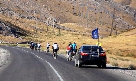 550 километров за два дня проехали шымкентские велосипедисты