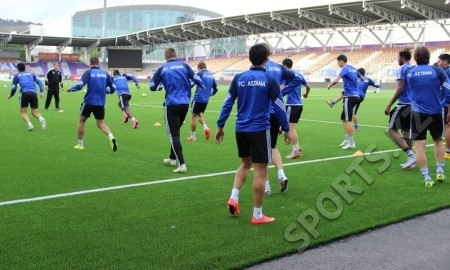 Фоторепортаж с предыгровой тренировки «Астаны» в Хельсинки