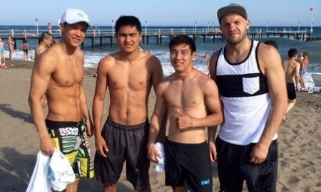 Фото с оздоровительных сборов национальной команды Казахстана в Турции