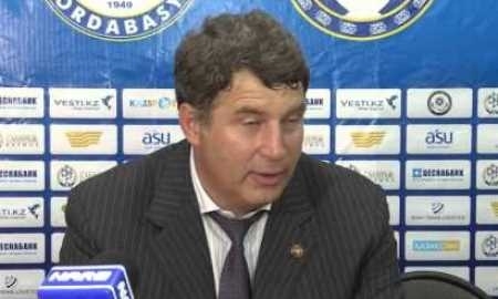 Видео послематчевой пресс-конференции Виктора Кумыкова игры Лиги Европы «Ордабасы» — «Бейтар» 0:0