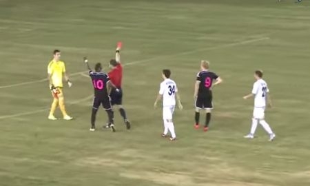 Видео удаления Стаса Покатилова в матче Лиги Европы «Актобе» — «Нымме Калью» 0:1