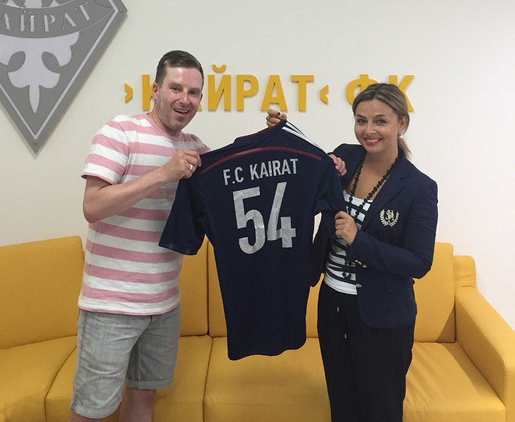 Шотландский кочевник Cаймон Хилдик посетил игры «Кайрата»