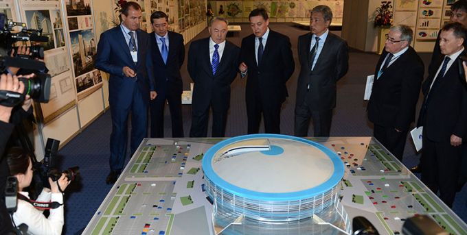 История строительства ледовой арены для ХК «Барыс» в фотографиях