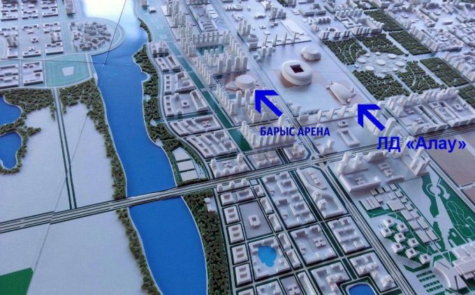 История строительства ледовой арены для ХК «Барыс» в фотографиях