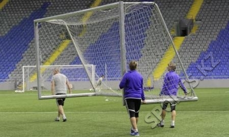 Фоторепортаж с предыгровой тренировки ХИКа в Астане