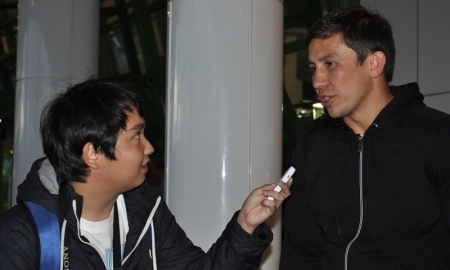 Головкин присутствует на матче «Астана» — ХИК