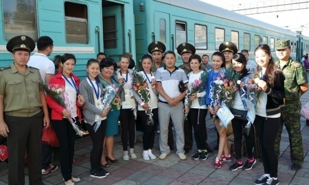 Женская команда Жамбылской области — победитель чемпионата Казахстана по пожарно-спасательному спорту